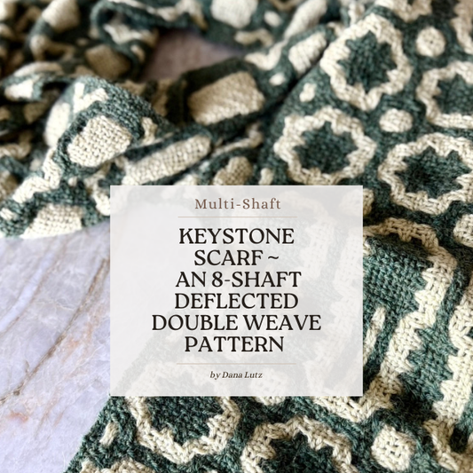 Introducing the Keystone Scarf - A New 8-Shaft Pattern Now Available!
