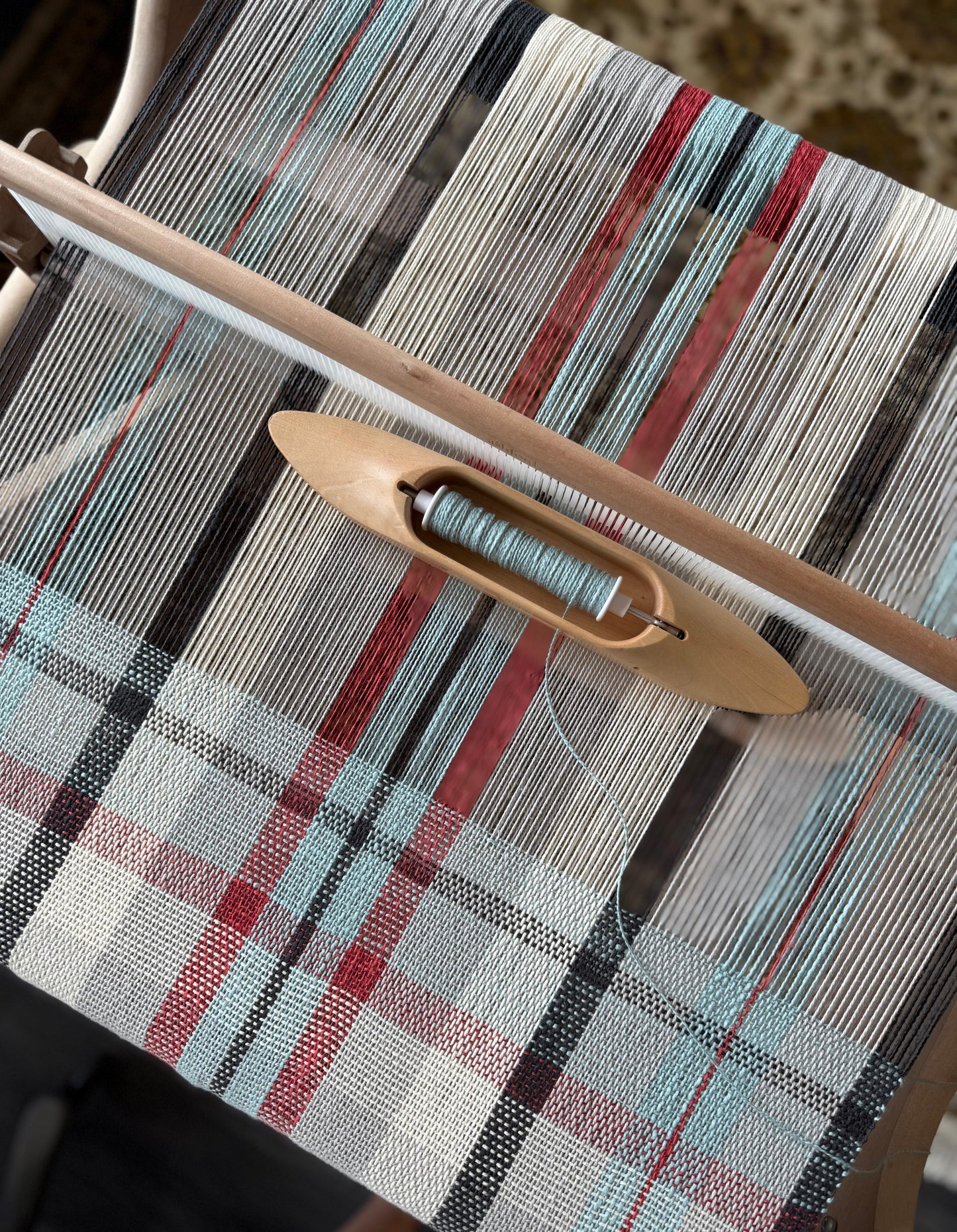 Rigid Heddle Weaving Pattern PDF - Harborside Plaid Towels