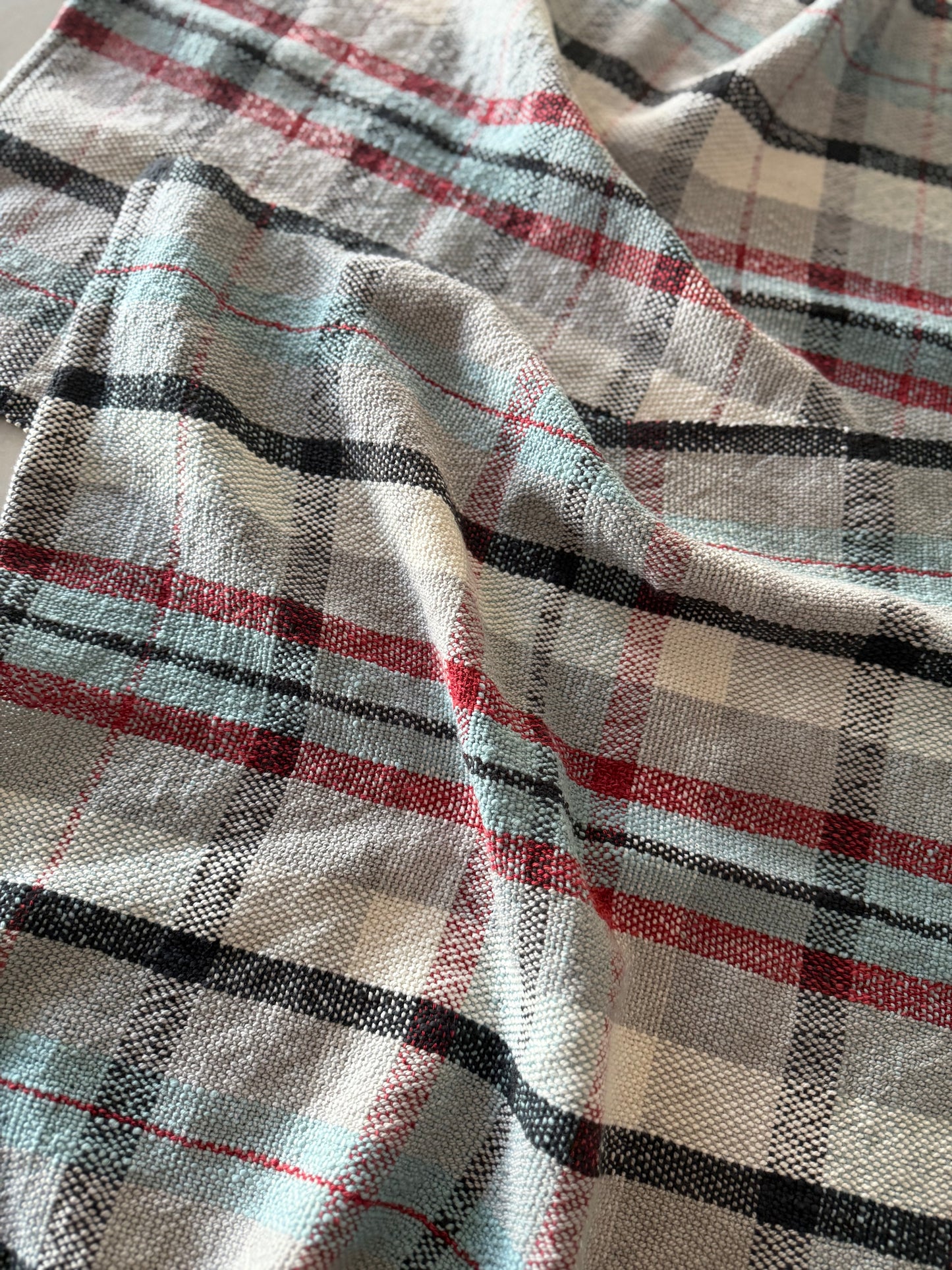 Rigid Heddle Weaving Pattern PDF - Harborside Plaid Towels