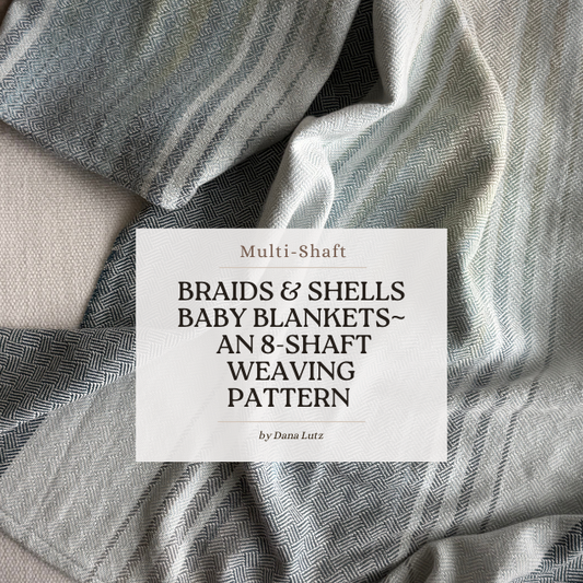 8-Shaft Weaving Pattern PDF - Braids & Shells Baby Blankets