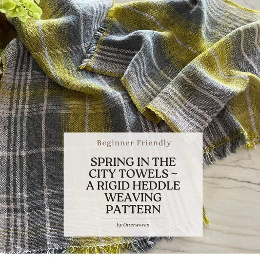 Rigid Heddle Weaving Pattern - Spring in the City Towels